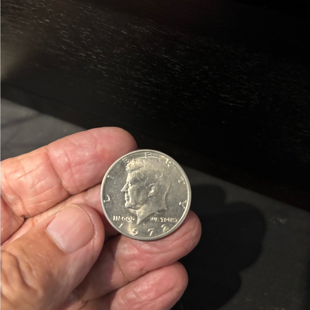 Year 1972 “D”  Kennedy Half Dollar Coin